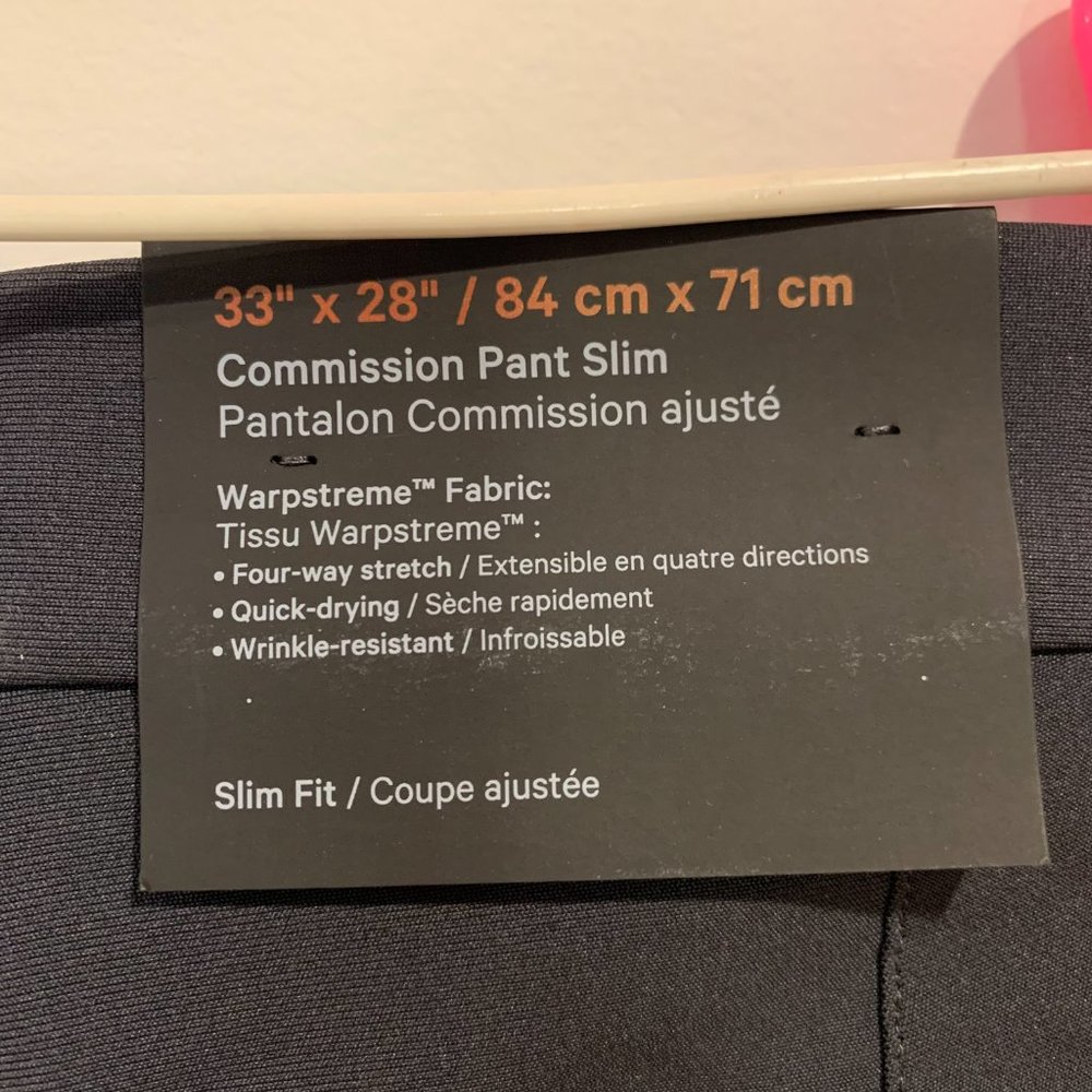 Lululemon Commission Pant Slim 28"L - Picture 9 of 10